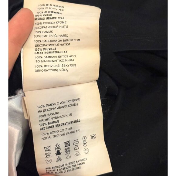 Miu Miu Black Long Sleeve Shirt With Embroidered Logo & Mushroom Graphic Size Me - Picture 7 of 7